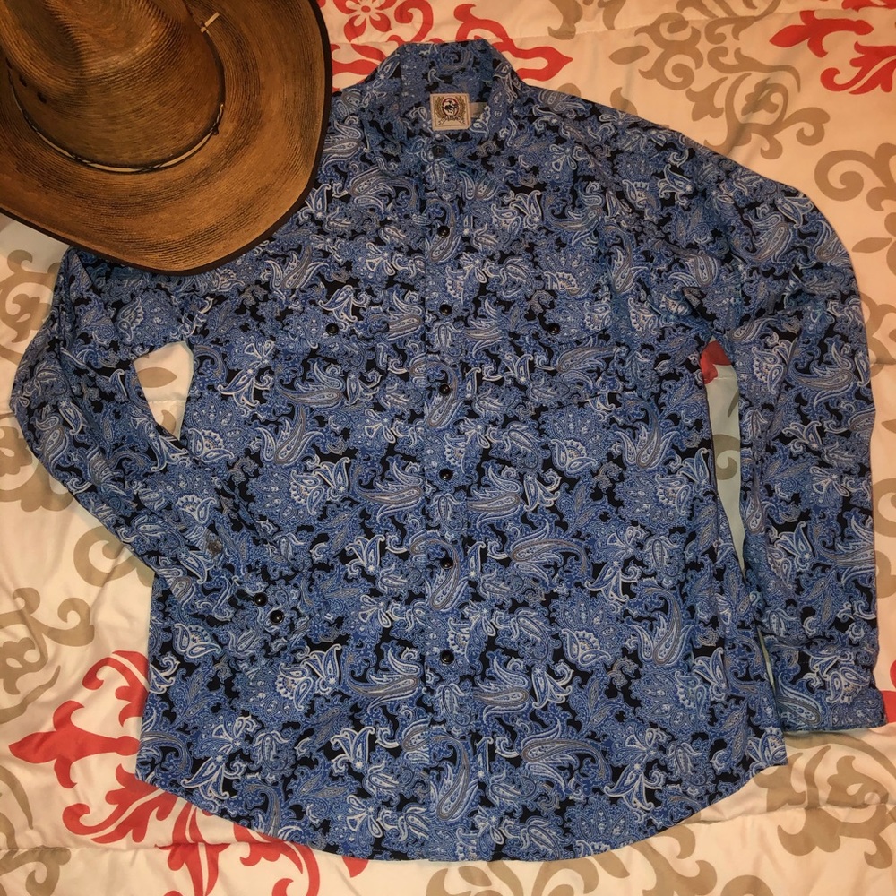 Boys Cinch Paisley Western Shirt